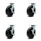 Service Caster 8 Inch Polyolefin Caster Set with Ball Bearings and Brake/Swivel Lock SCC SCC-30CS820-POB-TLB-BSL-4 - alternate 1